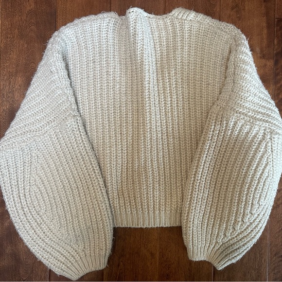 OAK + FORT Sweaters - Knit Cream Cardigan
